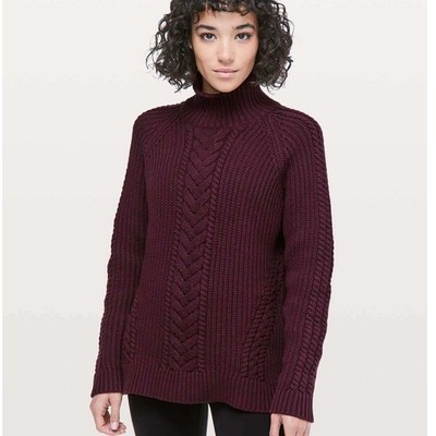Lululemon Bring The Cozy Turtleneck in Dark Adobe Size 4