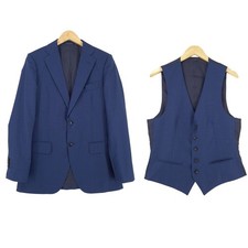 Suitsupply Suit Blazer Vest Lazio Slim Fit Wool Sc7 Size EU 48 UK/US 38