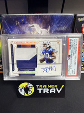 PSA 9 2025 National Treasures Adonai Mitchell TRUE RPA GOLD /10 Colts #AML