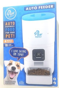 The PawPerfect Automatique PET Nourriture 4 Meals/18 Capacité de coupe -Dog/Cat-Brand Nouveau!!