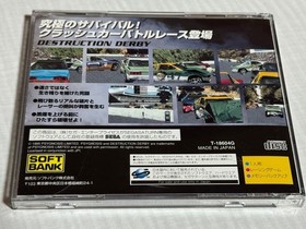 Sega Saturn Software Destruction Derby With Manual & Obi Tested Used 1995 Japan