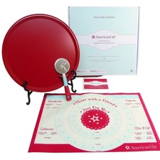 Williams-Sonoma / American Girl PIZZA Baking Pan and Measuring / Baking Mat NEW