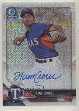 2018 Bowman Mega Box Chrome Mojo Refractor Hans Crouse #BMA-HC Auto 06em
