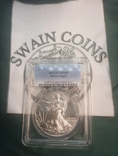 2012 S AMERICAN SILVER EAGLE   MS-68 E126