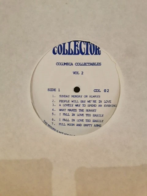 Frank Sinatra - Columbia Collectables Volume 2. Very Rare Vinyl LP - Image 3 of 3