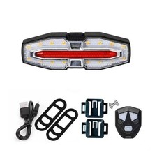 Remote Bike Taillight Turn Signal Rear Light Cycling Tail Lamp USB Rechargeable