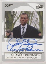 2019 James Bond Collection Inscriptions Colin Salmon Charles Robinson Auto 1mx6