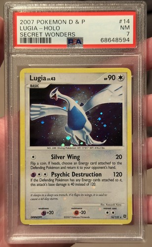 Lugia graded PSA 7 for sale on eBay