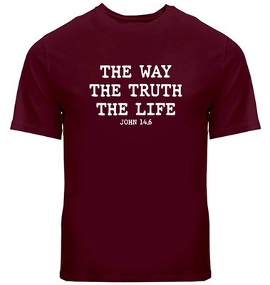 Christian Faith T-Shirt The Way, Truth, Life Shirt John 14 6 Bible Religious Tee