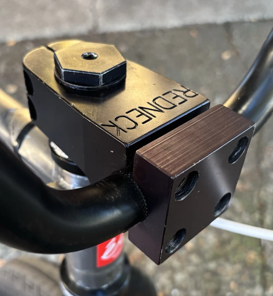 S&M Redneck BMX Stem Front Load 1 1/8 Black USA Mid School - Image 4 of 4