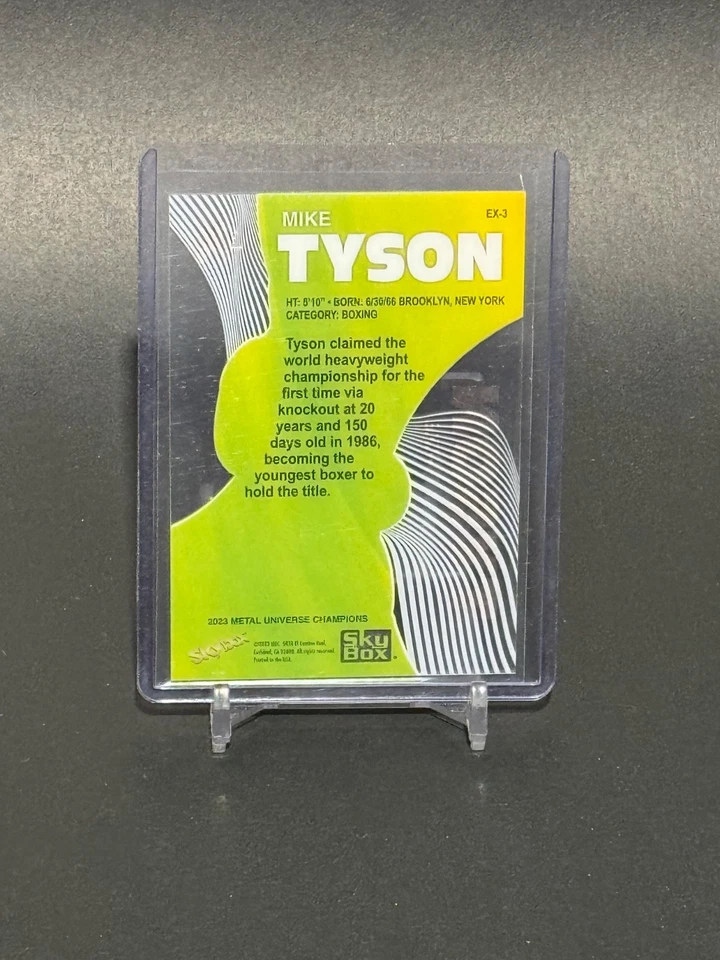 2023 Metal Universe Champions #EX-3 Mike Tyson EX Heavyweight Champion - Image 2 of 2