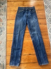 Vintage Levis 40505-0215 Dark Wash Denim 70s Orange Tab Mid Rise 27x33