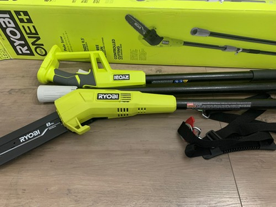 #ad RYOBI P2501 ONE 18V 8quot; Cordless Oil Free Pole Saw Attachment Tool Only $81.49