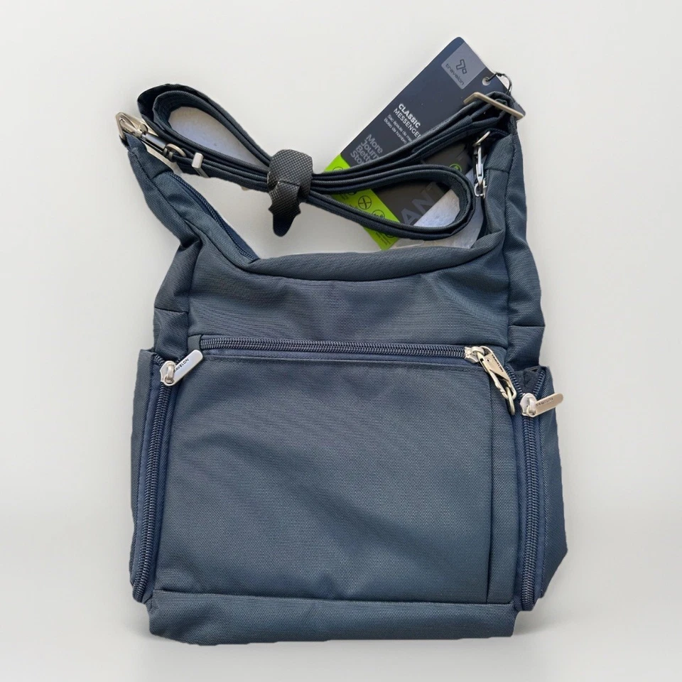Travelon Unisex Adulto Talla Única Antirrobo Clásico Poli Bolso Mensajero Medianoche Foto 2 de 4
