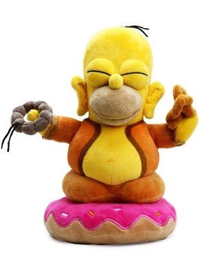 The Simpsons Homer Buddha 10'' Plush by Kidrobot - Rare - Brand New with Tags