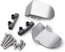 MORLORDY RC Stainless Steel Front Rear Axle Protector Skid Plate Set for... 