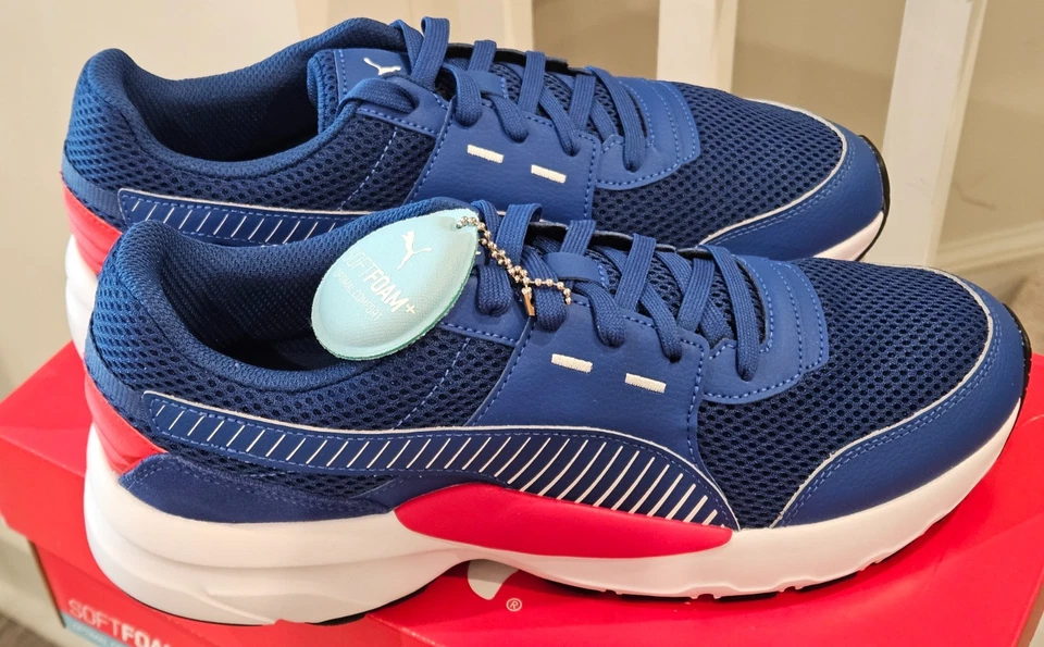 Puma Future Runner Premium Sneakers Galaxy Blue/White/Red 369502-06 Men’s 10.5 - Image 3 of 4