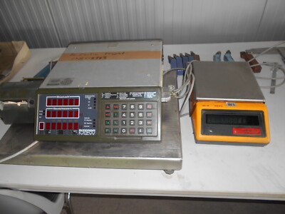 Waage Waagensystem Bizerba  2 Waagen eine Anzeige  4  und 30 kg spezial