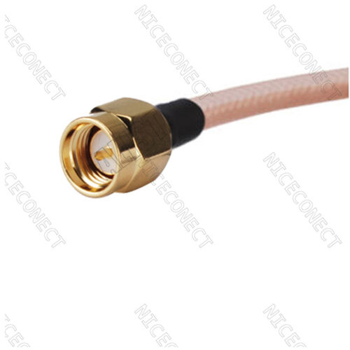 50 cm SMA macho a macho RG400 50Ω cable coaxial para cable de extensión de antena - Imagen 2 de 2