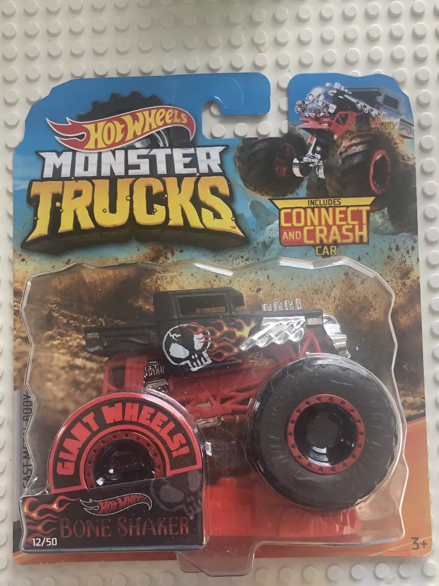 Hot Wheels 2019 Monster Trucks Bone Shaker 12/50 Connect and Crash