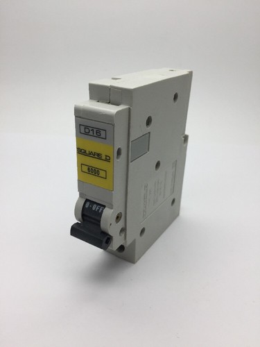 Interruttore Quadrato D QOE D16 QO116ED6 Monopolare MCB 16Amp Tipo D 6kA - Foto 1 di 5