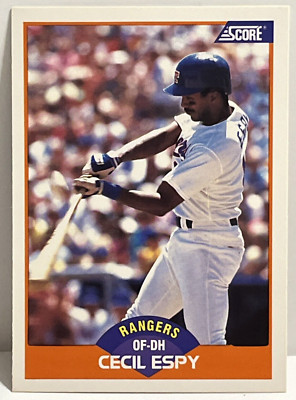 1989 Score Cecil Espy Texas Rangers #401