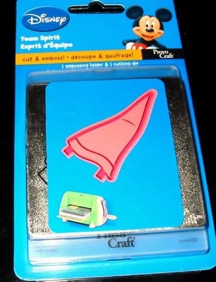 Pennant Flag Cuttlebug Disney Die & Embossing Folder Set 37-1219 NEW! - Image 1 of 2