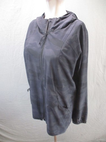 Pulse Size M Mens Camo Full Zip Hooded Zip Pocket Weather Gear Windbreaker 413 - Picture 3 of 10