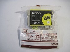 NEW GENUINE Epson 88 Yellow Ink Cartridge T88 T088420 T0884 FAST FREE SHIP