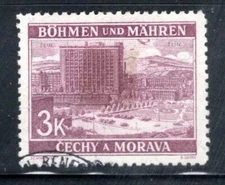 BOHEMIA & MORAVIA STAMP WWII CECHY & MORAVIA STAMP USED LOT 1486BX