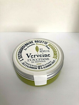 L'occitane Verveine 0% Aluminum Salts Deodorant Balm 1.7 oz / 50 g New
