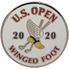 2020 US Open Winged Foot -Flat- White Logo Golf BALL MARKER