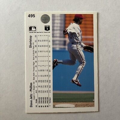 1990 Upper Deck Steve Jeltz #495 Baseball Card | eBay 1990 Upper Deck Steve Jeltz #495 Baseball Card | eBay