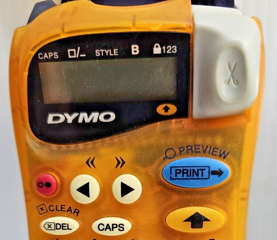 Dymo Letra Tag 2000 Label Maker Handheld Purp w/ 1 PL Refills
