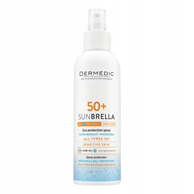 Dermedic Sunbrella Sunscreen Body Milk Spray Spf50 150/300/450ml Light Mild