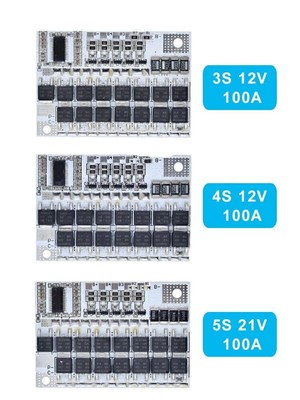 100A 3S (11,1V) 4S (14,8V) 5S (18,5V) BMS Li-Ion Li-Po Balance Lade Bord Modul