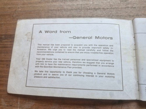 HQ statesman original holden Jun 1972 - owners warranty service manual 1508 - Picture 3 of 6