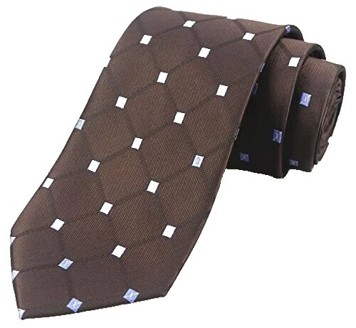 Plaids & Checks Brown Ties for Men