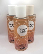 VICTORIA'S SECRET PINK MANGO GLOW BODY MIST 8.4 FL OZ SET OF 3 