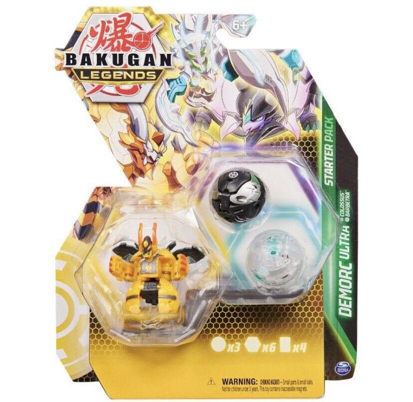 Demorc Ultra Starter Pack Colossus Barbetra Bakugan Legends Demorc Bakugan6+ NIB