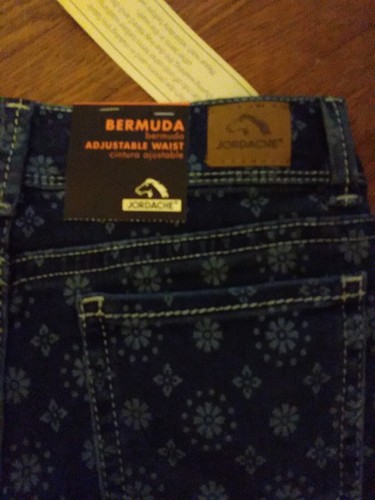 Jordache Girls' Roll Cuff Bermuda Denim Shorts Size 12 New With Tags - Picture 4 of 4