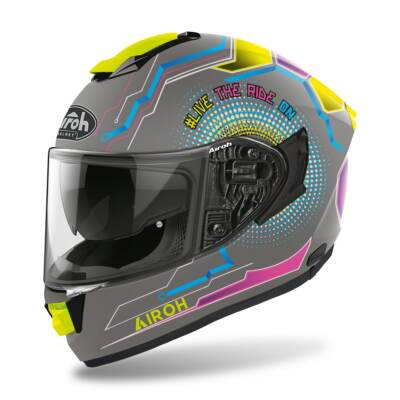 Airoh ST-501 Power Full Face Fiber Motorcycle Helmet Size XS