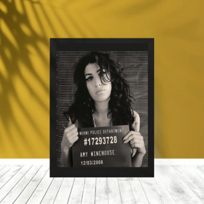 Amy Jade Winehouse Celebrity Mugshot Poster-Photo Print-500