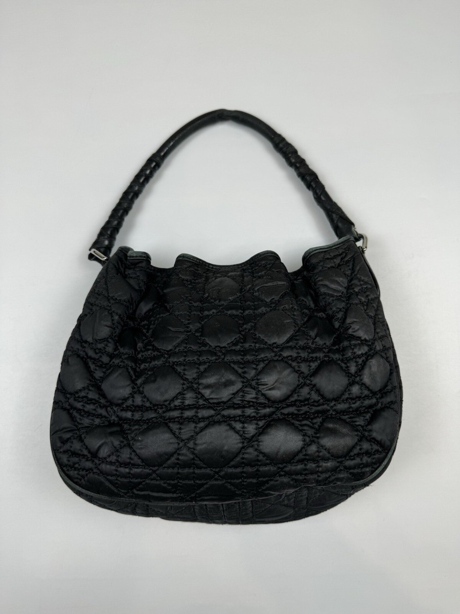 バッグ CHRISTIAN DIOR Lady Dior CHRISTIAN DIOR Medium Lady Dior Bag Black Patent Cannage