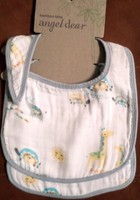 Angel Dear Baby Bamboo Bibs Set/2 Rayon From Bamboo/cotton Zoo Animals Gray 2 Angel Dear Baby Bamboo Bibs Set/2 Rayon From Bamboo/cotton Zoo Animals Gray 2