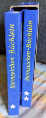 2 Minibüchlein gebunden im Schober: Sternzeichen I./ II. Teil 