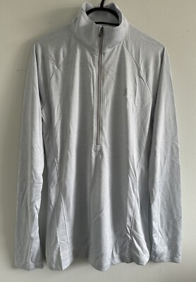 Under Armour Damen 1/2 Zip Loose Top Heatgear Grau Größe S