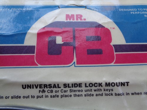 Vintage ~ Mr CB Universal Slide Lock Mount for CB / Stereo Unit ~ No 7092 ~ New - Zdjęcie 3 z 9