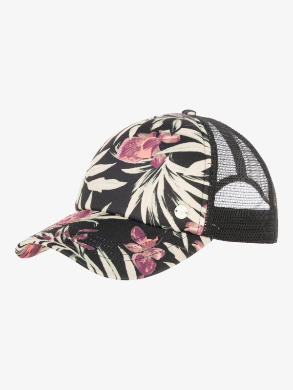 Gorra Trucker Roxy De Mujer Floral Hermosa Mañana ERJHA04434 KVJ9 RRP £25