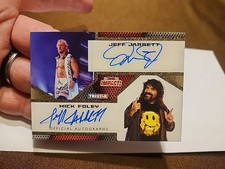 2009 TRISTAR TNA IMPACT JEFF JARRETT/MICK FOLEY DUAL Gold AUTO SP 1/1 Error 